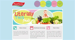 Desktop Screenshot of firstchoicebabyfoods.com